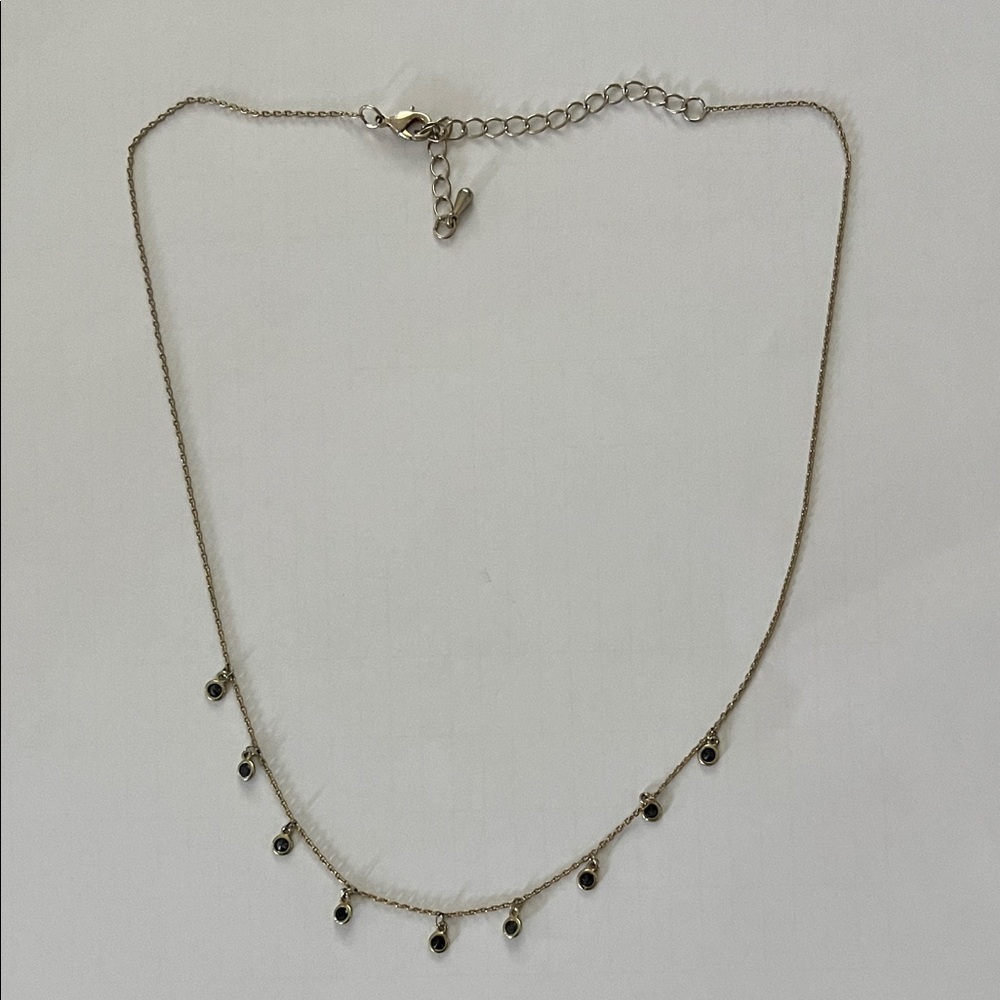 Black Stone Choker Necklace